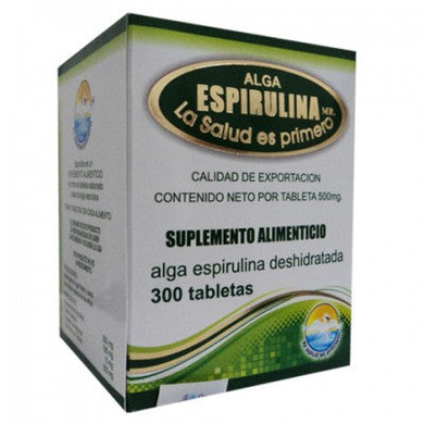 Alga espirulina 300 tabletas