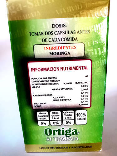 Moringa  El Arbol de la Vida 60 CAPS Oferta !!!!!