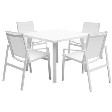 Mykonos 5 PC Square Dining Set