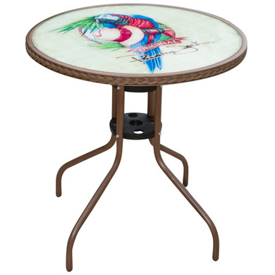 Café Parrot & Hat Bistro Table