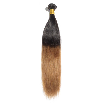 Boujie Peruvian 10A Grade 16" - 26" #1B/30 Ombre Straight Bundles - 100% Human Virgin Hair