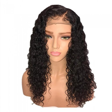 Boujie 10" - 12" 13X4 Water Wavy Frontal Lace Bob Wig - 150% Density - 100% Human Virgin Hair