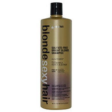 SEXY HAIR BLONDE SEXY HAIR SULFATE-FREE BRIGHT BLONDE SHAMPOO 33.8 OZ
