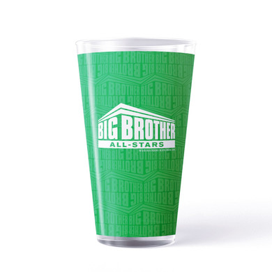 Big Brother All-Stars Logo Pattern 17 oz Pint Glass