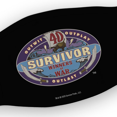 Survivor Season 40 Winners at War Logo Washable Face Mask