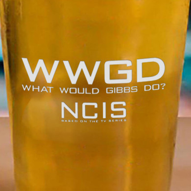 NCIS WWGD Laser Engraved Pint Glass