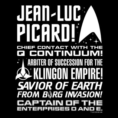 Star Trek: Picard Tribute Adult Short Sleeve T-Shirt