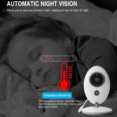 BVison Baby Monitor. Wireless LCD Audio Video Baby Monitor. Radio Nanny Music Intercom . Including Baby Walkie Talkie Babysitter.