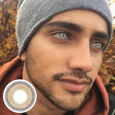Men's Chocolate Brown Crystal (12 months) contact lenses