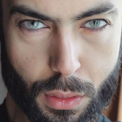Men's natural light gray (12 months) contact lenses