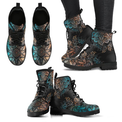 Mandala and Floral Boots
