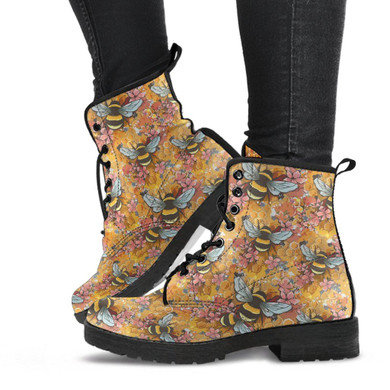 Bee Pattern Boots