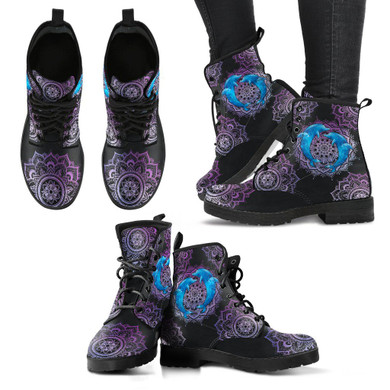 Dolphin Mandala Boots