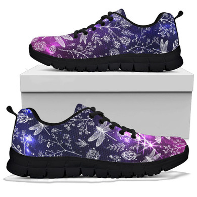 Purple Galaxy Dragonfly Sneakers