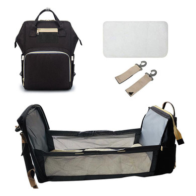 Multifunction Baby Diaper Bag Backpack Bed Crib Baby Sleeping Bag For Travel Bed Diaper Pad Stroller Organizer