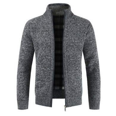 Men Knitted Sweater Jacket Cardigan Coat