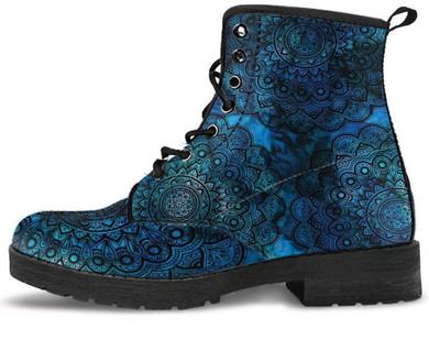 Blue Mandala Boots
