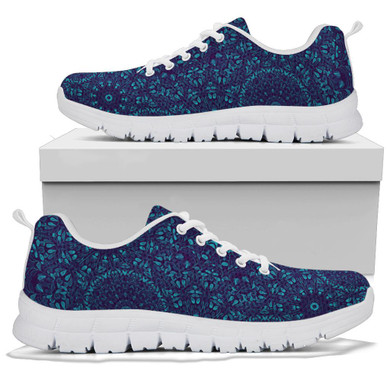 Blue Mandala Handcrafted Sneakers