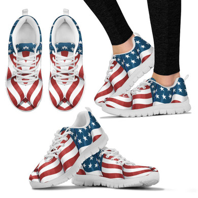 USA Flag Handcrafted Sneakers