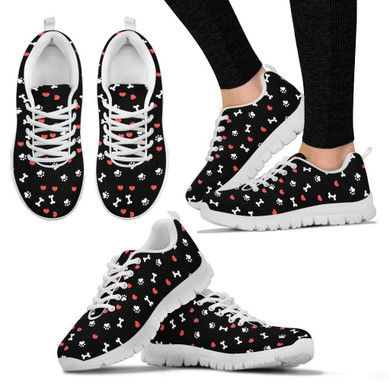 I Love Dog Handcrafted Sneakers