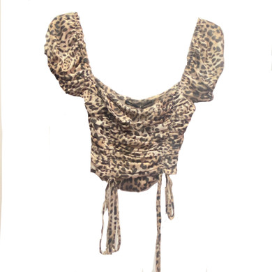 Salty Cheetah Print Crop Top