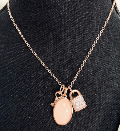 Sarina Lock & Key Necklace