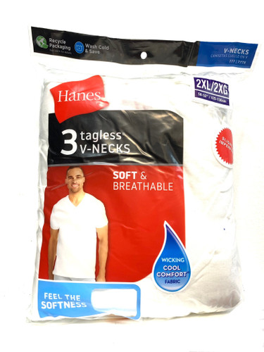 Hanes Tagless V-Neck T-Shirts
