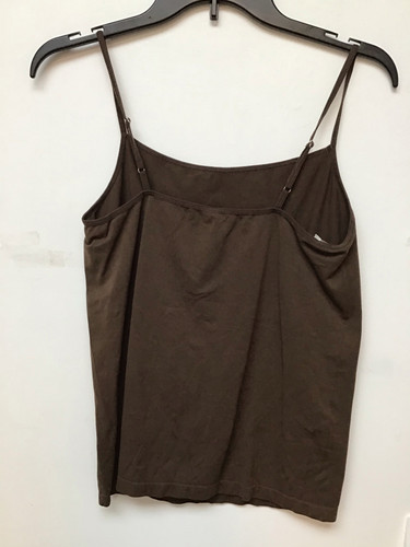 Daisy Fuentes brown spaghetti strap top size large
