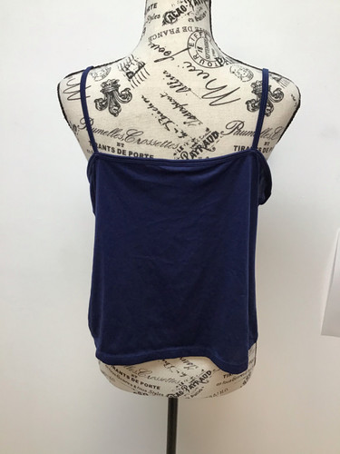 Navy blue spaghetti strap top size large