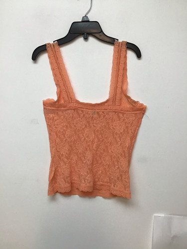Hanky panky peach lace tank top size small
