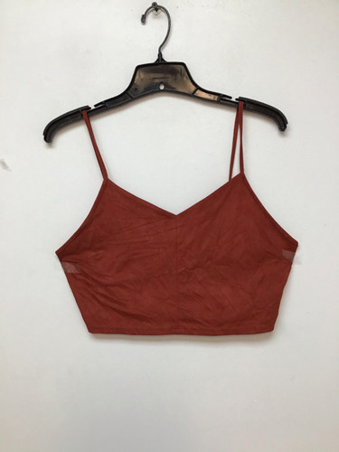 Forever 21 Cropped Top - Burnt Orange XL