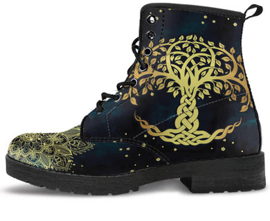 Golden Tree Of Life Handcrafted Boots