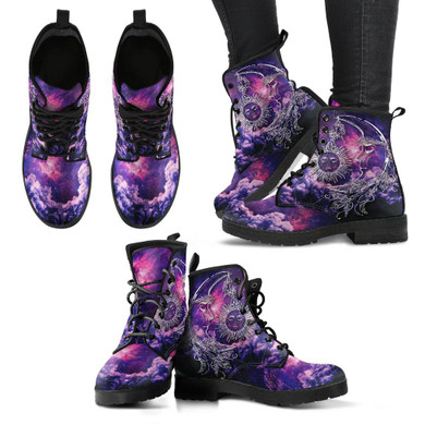 Galaxy Sun Moon 4 Handcrafted Boots