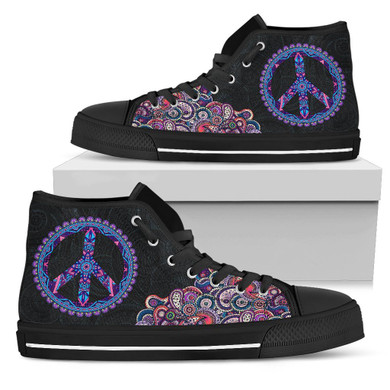 Peace and Henna High Tops