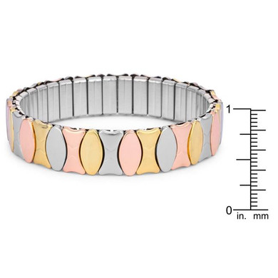 Tritone 13mm Stainless Steel Stretch Bracelet Tritone 13mm Stainless Steel Stretch Bracelet