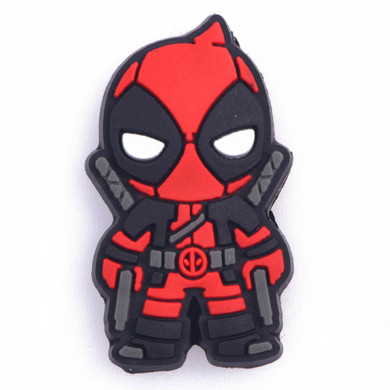 Premium Little Deadpool Super Hero Croc Charm