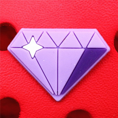 Premium Purple Diamond Croc Charm Premium Purple Diamond Croc Charm