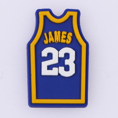 Lebron James 23 Basketball Jersey NBA Sports Croc Charm