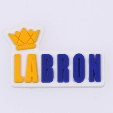 LA Lakers LAbron James NBA Sports Croc Charm