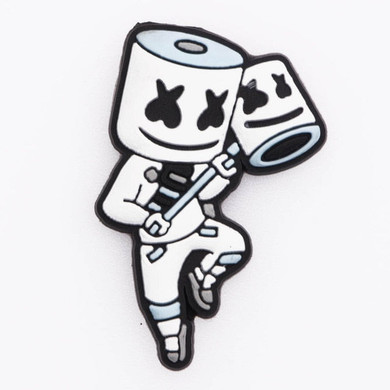 Premium Marshmello DJ With Hammer Music Croc Charm