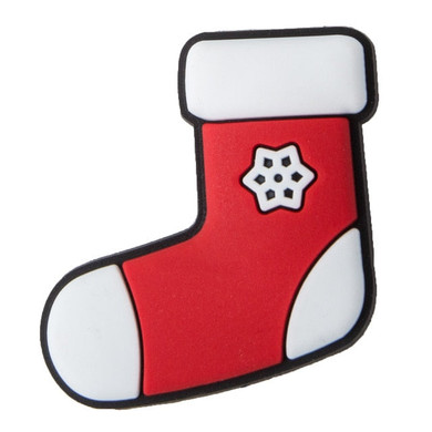 Premium Red Christmas Stocking With Snowflake Croc Charm