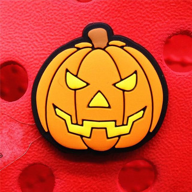 Premium Jack O Lantern Croc Charm