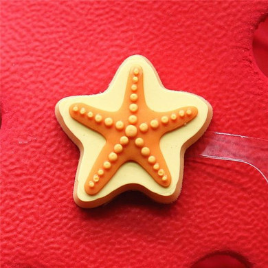 Premium Yellow Starfish Croc Charm
