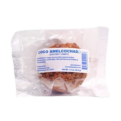 LaBayamesa - Coconut Amelcochado - 2 oz Individually Wrapped Pieces - Premium Coco & Milk Candy Snack