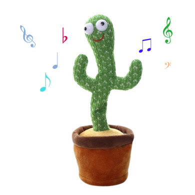 Electrical Dancing Cactus Plush Toy Singing and Dancing