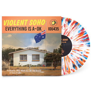 Everything Is A-OK 12" Vinyl (White w/ Red, Blue and Orange Splatter)