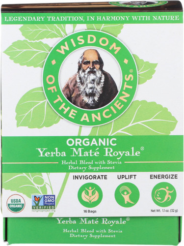 Wisdom Of The Ancients Organic Yerba Mate Royale Tea, 1.1 Oz