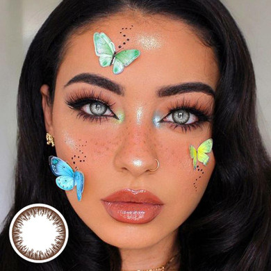 Natural Chocolate Brown (12 months) contact lenses