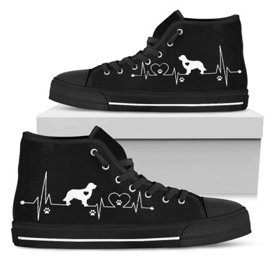 Heartbeat Dog Golden Retriever Women's High Top