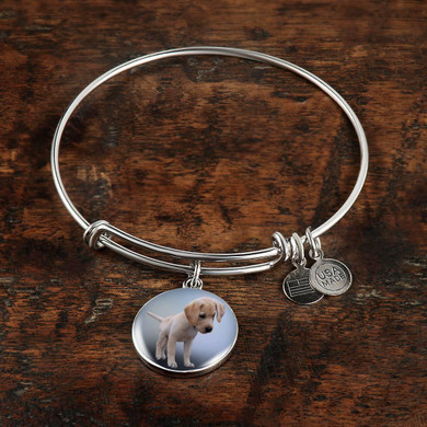LABRADOR PUPPY LUXURY BANGLE WITH CHARM